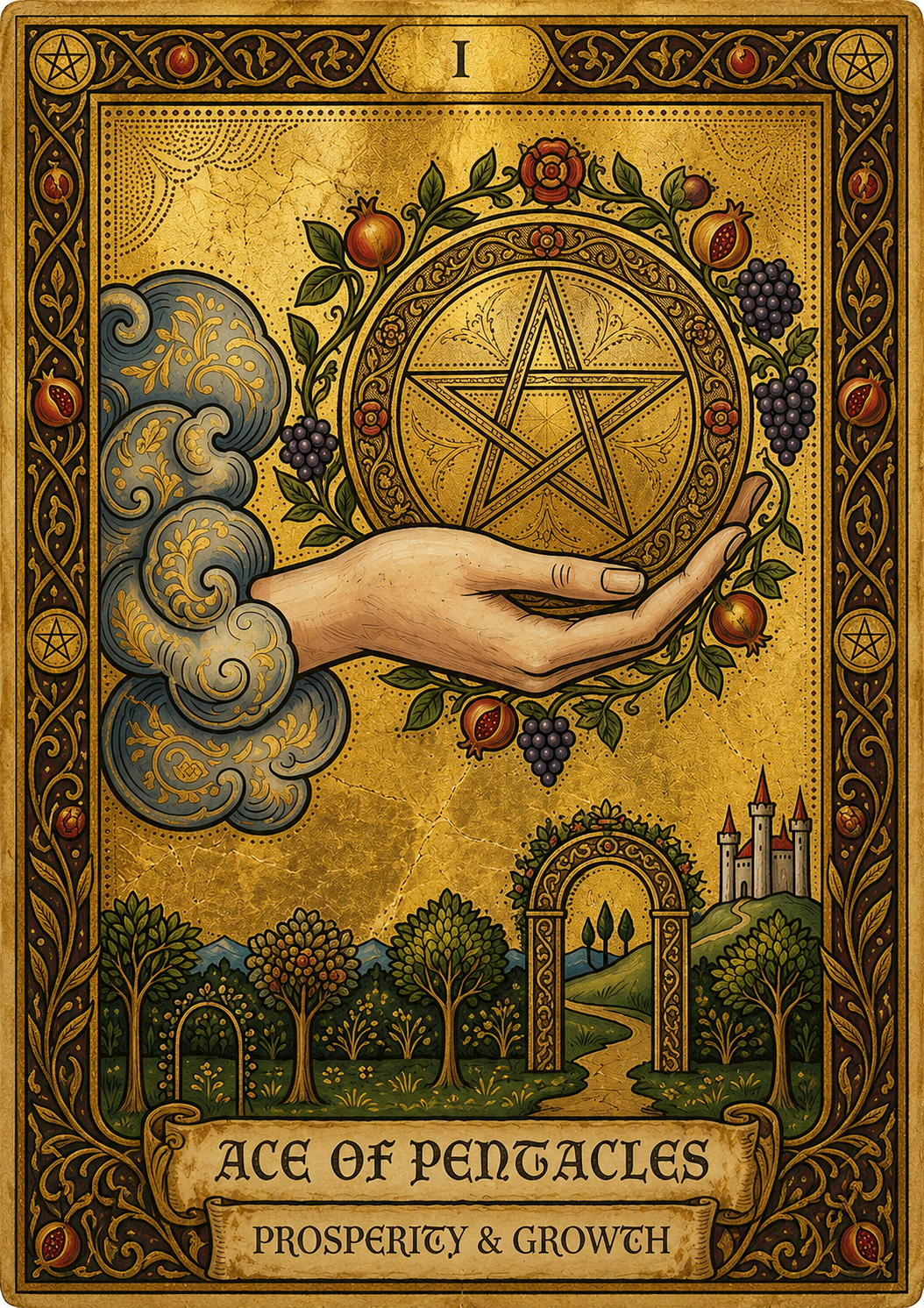 Ace of Pentacles Tarot Card