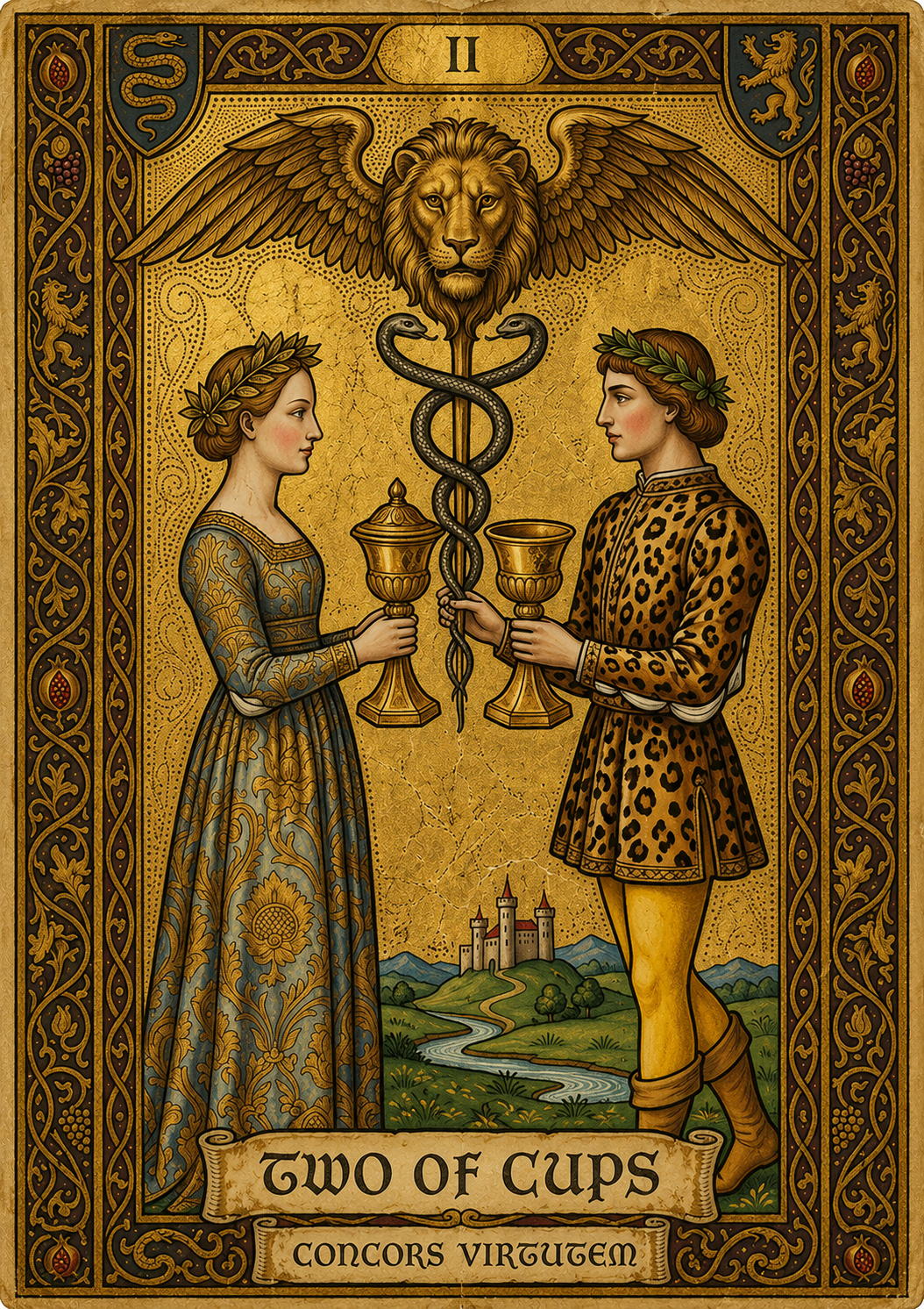 Two of Cups Tarot Card